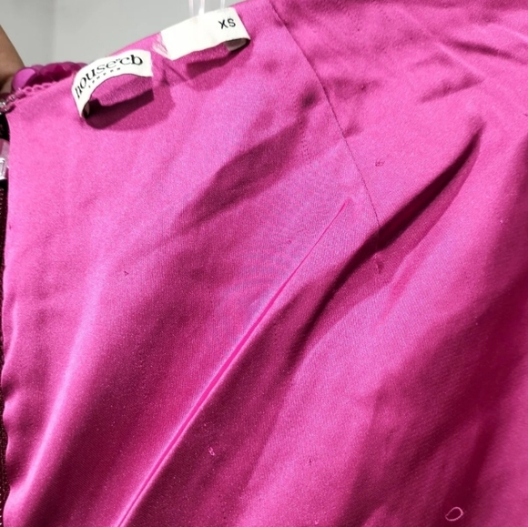 New Summer House of CB Alexis Pink Sequin Satin Maxi Skirt Sz XS (US 2-4) - Picture 4 of 7
